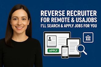 be reverse recruiter to search and apply job, remote job or usajob application