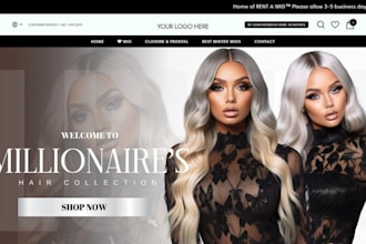 build hair extension website hair extension shopify store hair extension website