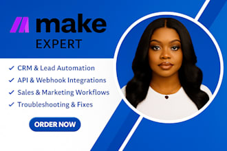 build make scenario, make com expert, made com tutor, make come debug and fix