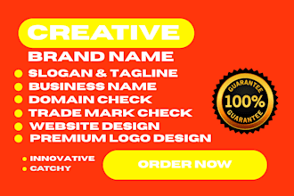 business brand name slogan brand name company name  logo design business name