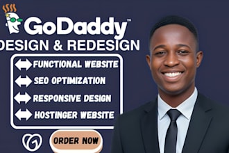 godaddy website design godaddy website redesign  godaddy design develop godaddy