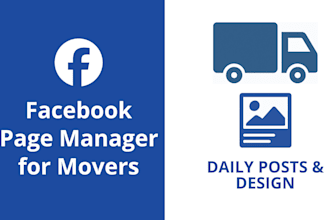 create and manage facebook business page for movers, moving or removal company