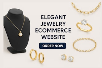 design jewelry website luxury store jewelry shopify store