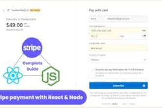integrate stripe payment system to react app