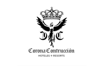 design specializing luxury hotels construction company logo