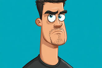 make cute vector characters illustration