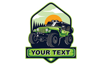create creative and good looking jeep logo design