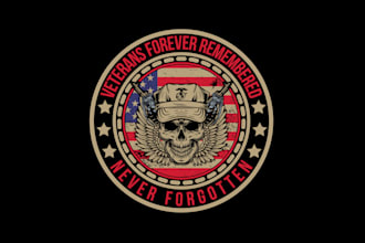 create wonderful and excellent military logo design