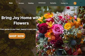build flower shopify store florist website bouquet flower shop flower website