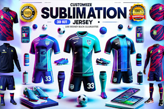 design professional sublimation sports jerseys for your team or brand