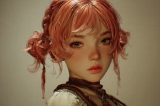 character illustrations in semi realistic art style