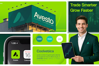 do professional logo design and branding kit with brand identity
