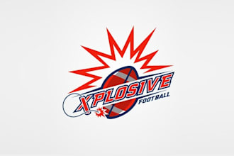 design awesome unique football team logo
