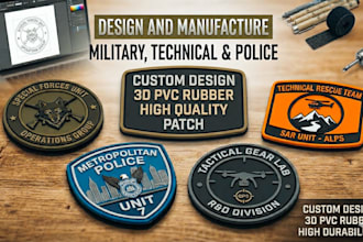 design and manufacture military  technical and police patch
