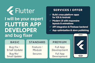 build and fix flutter apps for ios and android