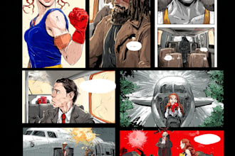 create comic book and custom illustrations