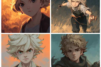 draw anime or manga or comic or dnd or furry oc