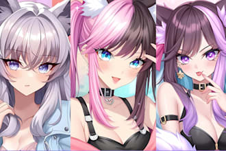 draw custom anime pfp kawaii cartoon avatar icon profile picture in manga style