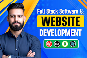 develop full stack website, web app using react, next nodejs express js mongodb