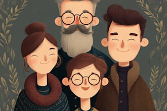 draw a wonderful family portrait