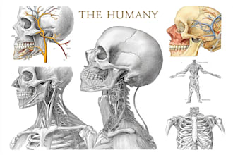 draw human anatomy, medical illustrations and diagrams