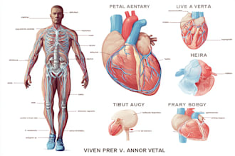 draw exercise, medical and anatomy illustrations