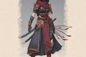 make uniqe dnd character and dnd character art