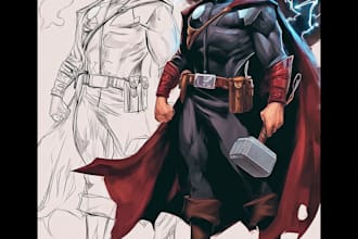 do superhero or villain character design