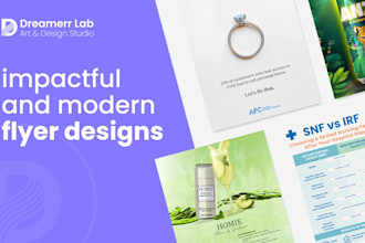 create impactful and modern flyer designs for your business