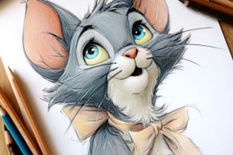 draw amazing pet disney portrait