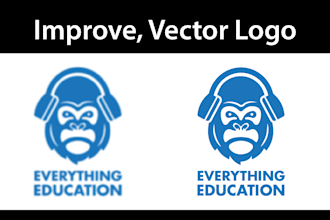 improve, fix, vector your ai logo