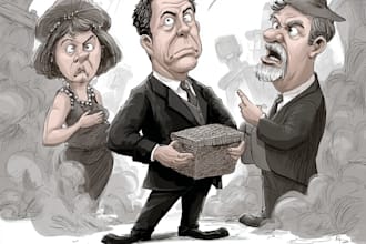 draw a political themed cartoon for you
