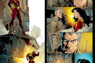 do superhero comic page