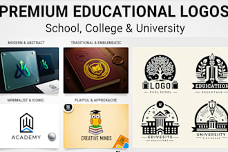 do educational logo for institute, daycare, college, university, academy