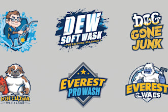 do concrete, pressure wash, cleaning, construction logo