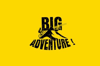 make big adventure logo for adventure nature park