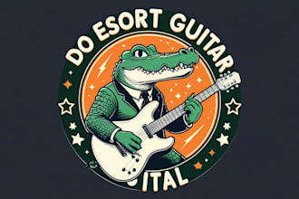 do esport guitar vintage crocodile logo