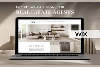 design a responsive wix real estate website property listings website design