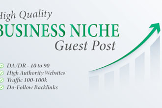 write and publish SEO guest posts on high da business blogs