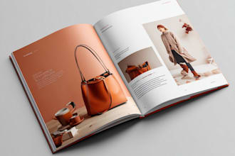 do a product catalog, catalogue, brochure, magazine layout