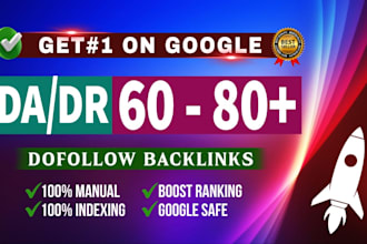 do high dr 60 to 80 seo dofollow backlinks