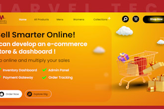 develop an ecommerce store to sell products online
