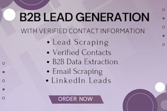 provide b2b lead generation with verified contacts