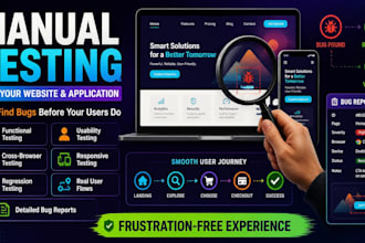 manually test your website and application