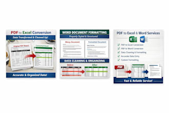 to deliver exactly what you need, please tell me the required format excel word