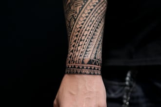 create a profesional tribal tattoo design