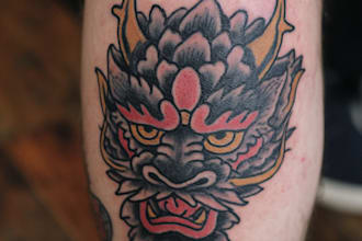 design professional japanese, asian style tattoo design