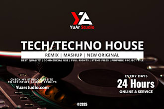 make professional tech and techno house for you