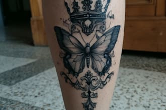 develop custom tattoo design, sketch