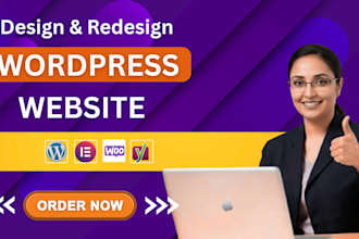 create or redesign responsive websites on wordpress